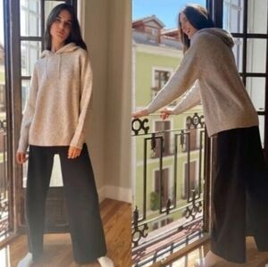 Aritzia Babaton Morrison Wool Alpaca Sweater Hoodie